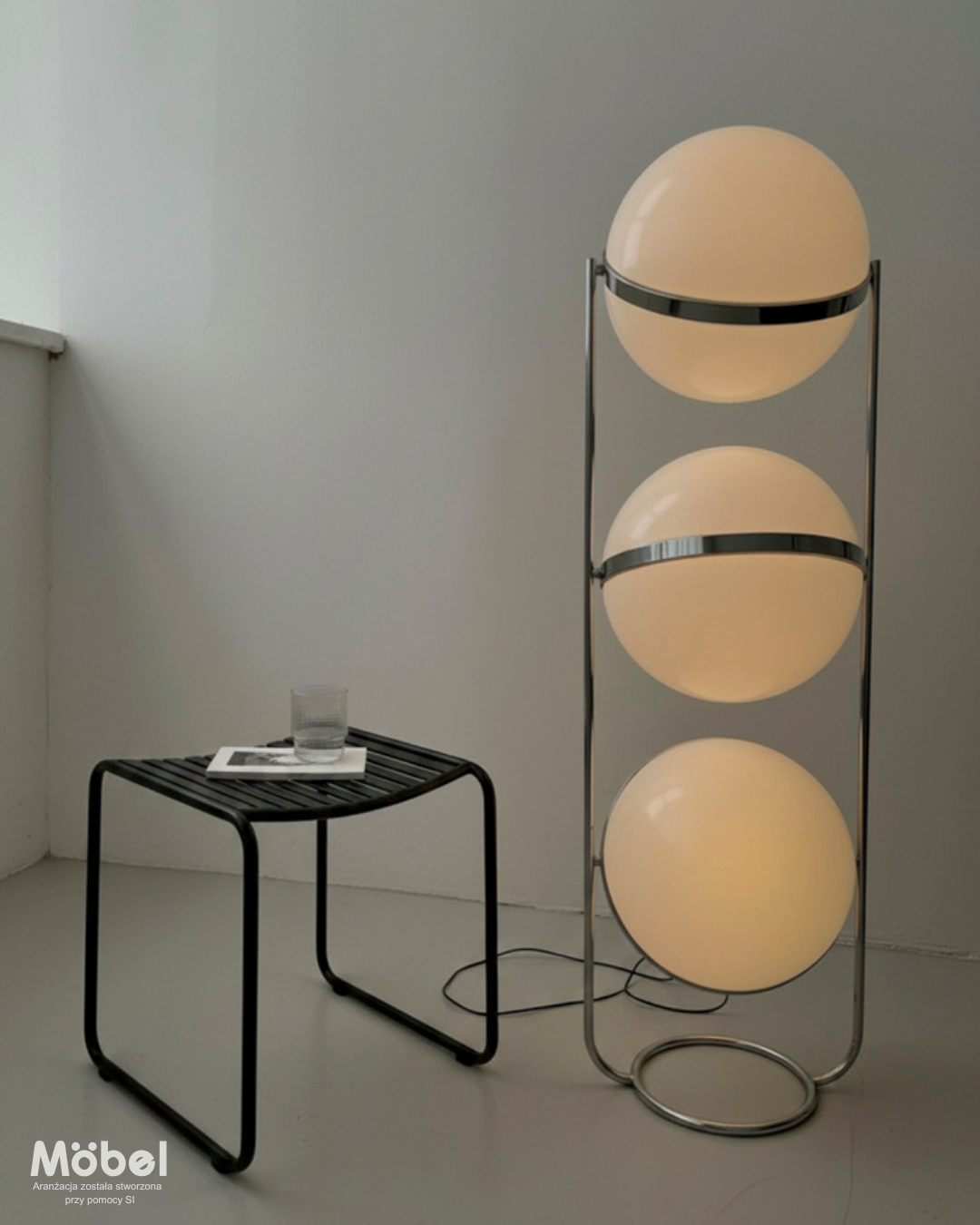 POTRÓJNA LAMPA PODŁOGOWA "ORBY"